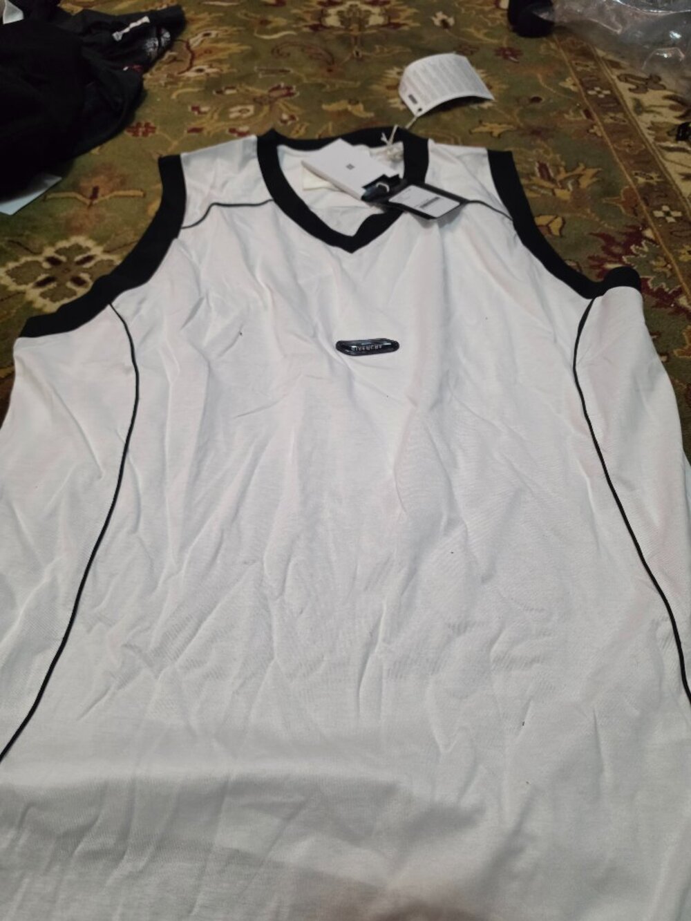 Givenchy Mens TK-MX Basketball Jersey Medium NWT white
